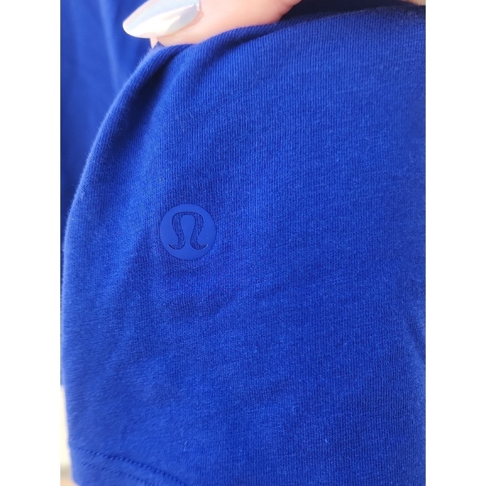 Lululemon Love Pleated Racerback Sporty Athletic Running 6 Medium Larkspur Tank - Picture 3 of 3